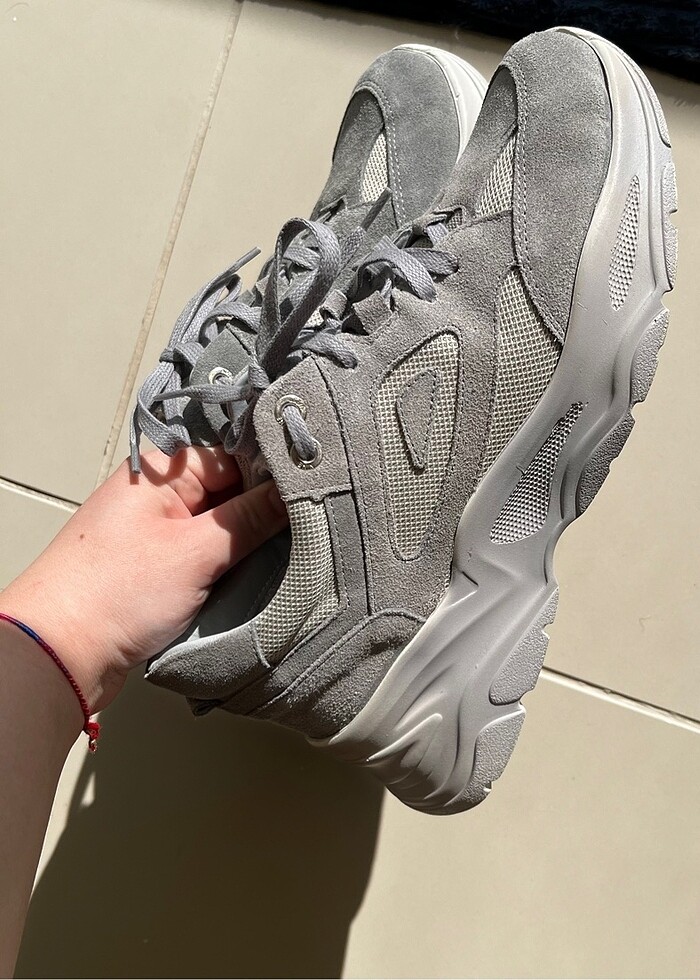 Nine West Gri Sneaker Ayakkabı - Görsel 2