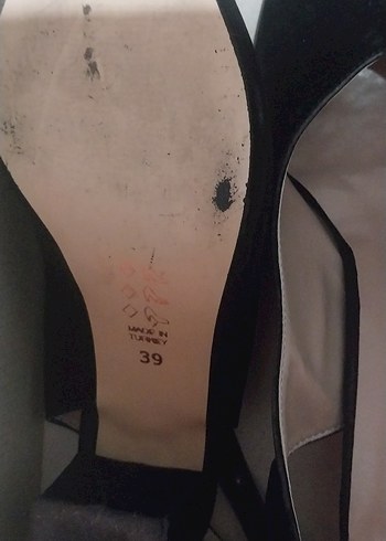 Siyah Kadın Stiletto Topuklu Ayakkabı - Görsel 2