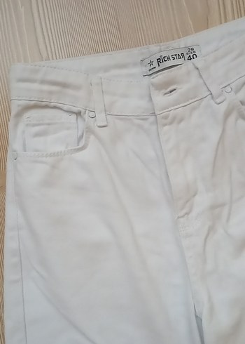 Diğer Beyaz Wide Leg Kot Pantolon