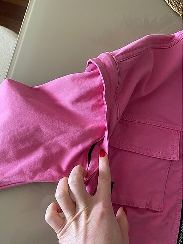 Crop ceket