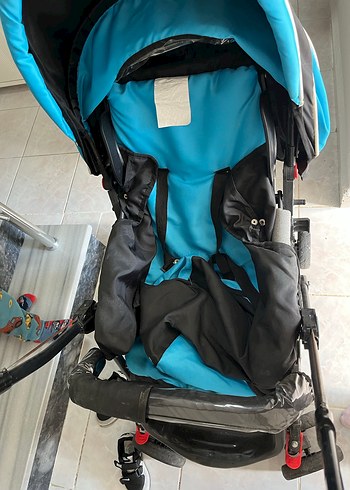 Koyu Mavi Bebek Arabası - Görsel 3