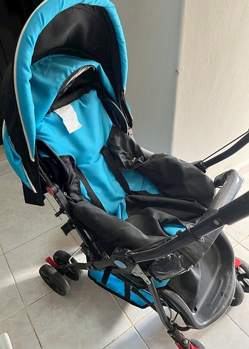 Koyu Mavi Bebek Arabası - Görsel 5