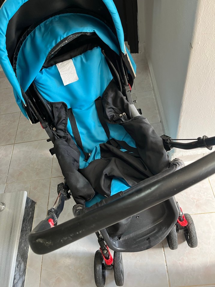 Koyu Mavi Bebek Arabası - Görsel 4