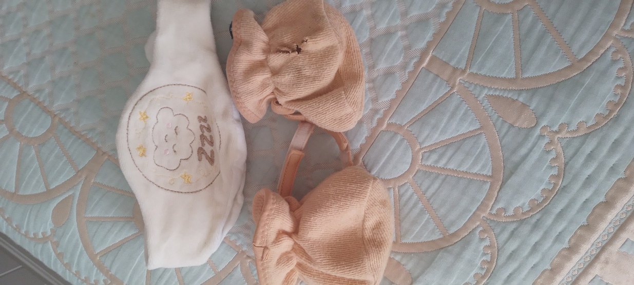 Nakışlı Beyaz Mini Emzirme ve Hamilelik Aksesuarı - Görsel 2