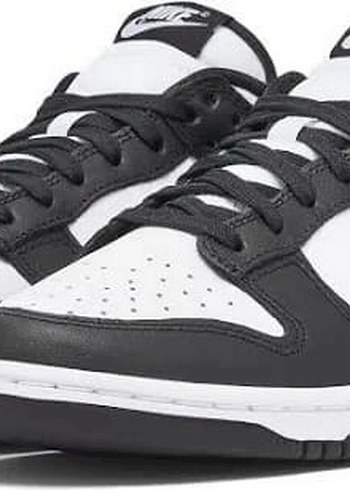 Siyah Beyaz Bağcıklı Spor Ayakkabı - Görsel 4