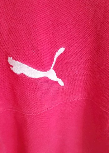 Kırmızı Puma AC Milan Düğmeli Spor Tişört - Görsel 5