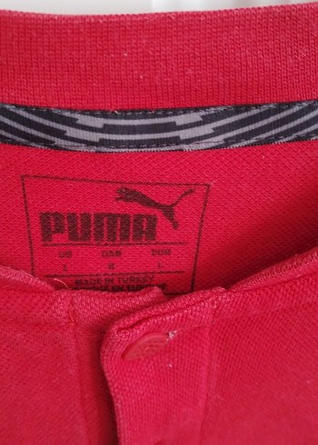 Kırmızı Puma AC Milan Düğmeli Spor Tişört - Görsel 7