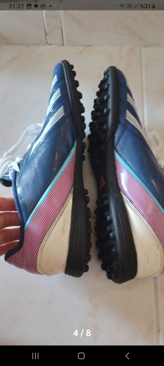 Erkek Lacivert Adidas Futbol Ayakkabısı - Görsel 3