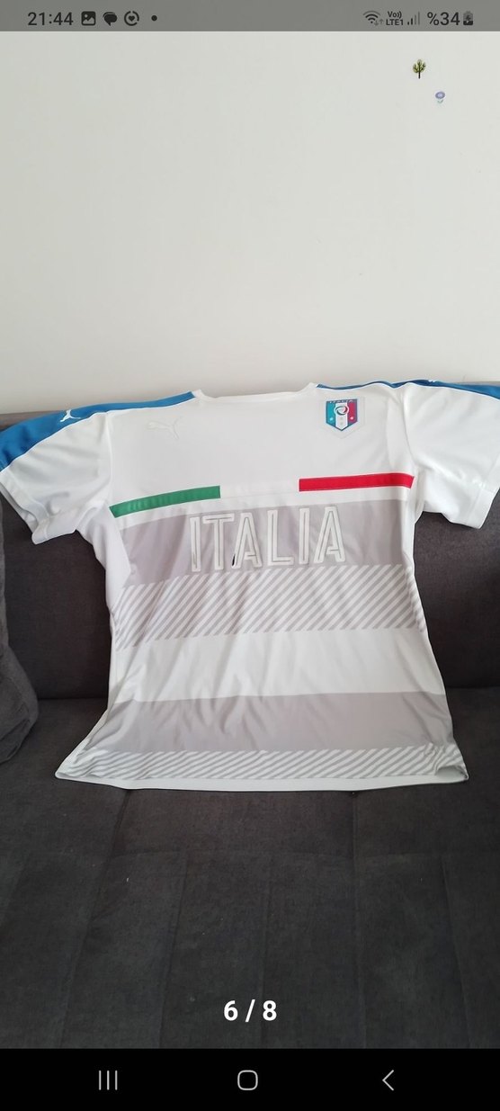 İtalya Baskılı Erkek Spor Tişörtü - Görsel 2