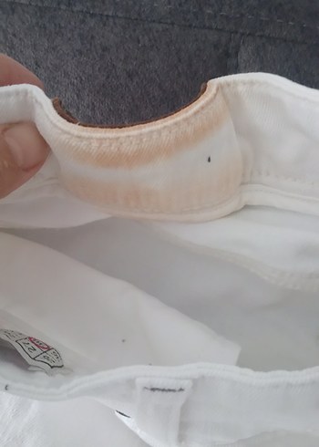 Beyaz Midi Pantolon - Görsel 4