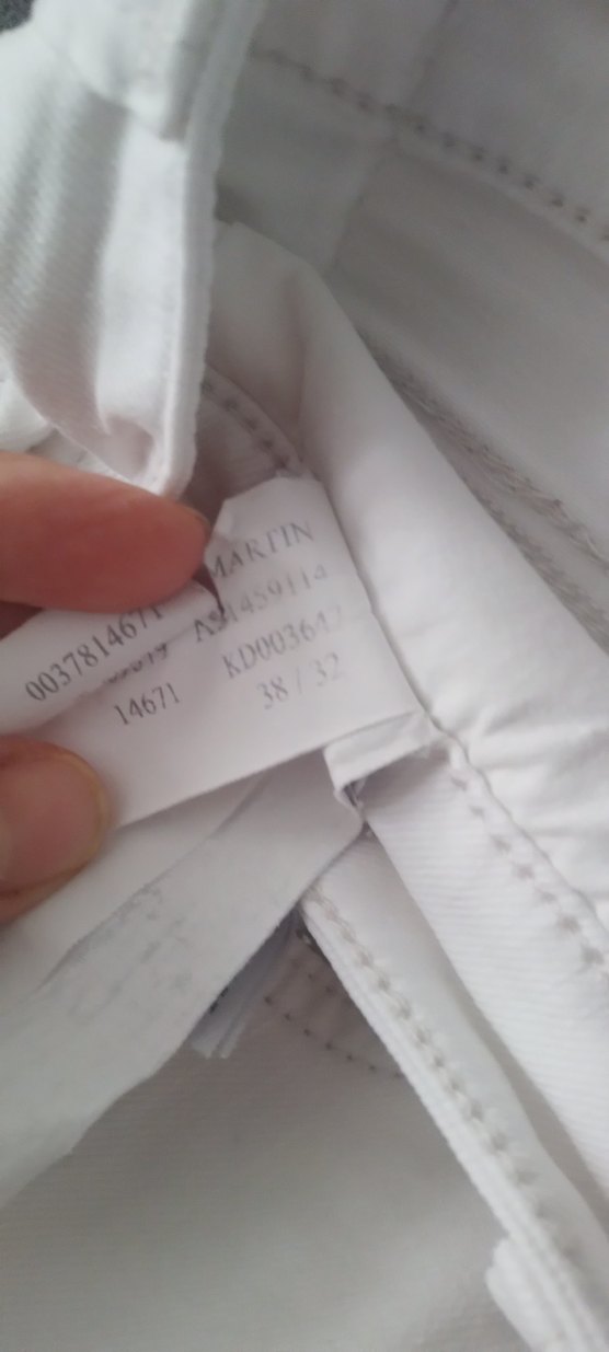 Beyaz  Kemerli Kumaş Pantolon - Görsel 2