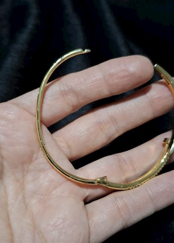 Altın Renkli Elastik Yılan Desenli Bilezik - Görsel 4