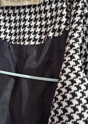 Düğmeli Gri Uzun Kadın Kaban - Görsel 4