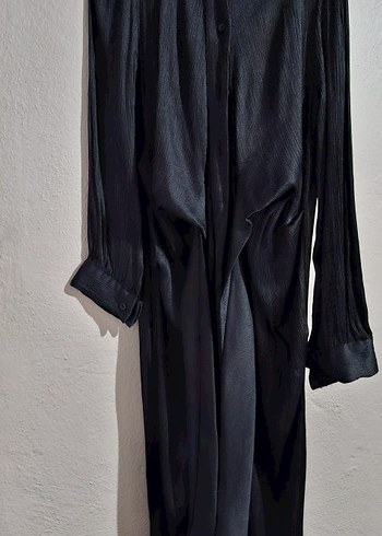 Siyah  Uzun Kollu Uzun Elbise - Görsel 2