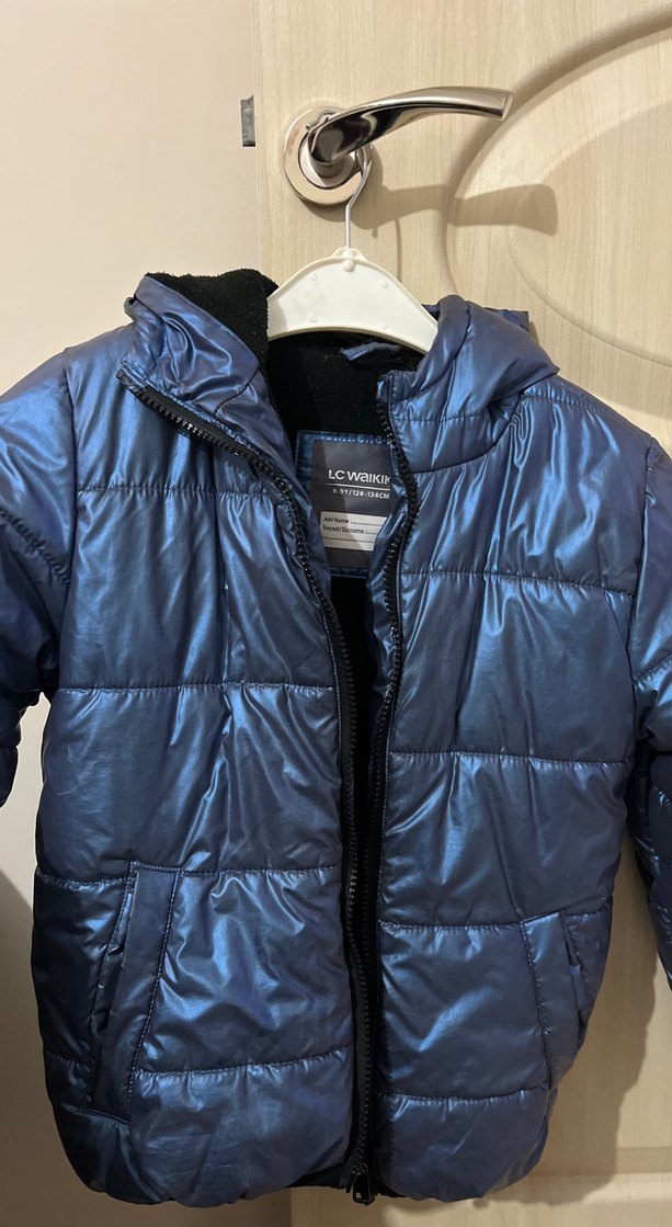 Parlak Mavi Erkek Çocuk Kapitone Mont - Görsel 2