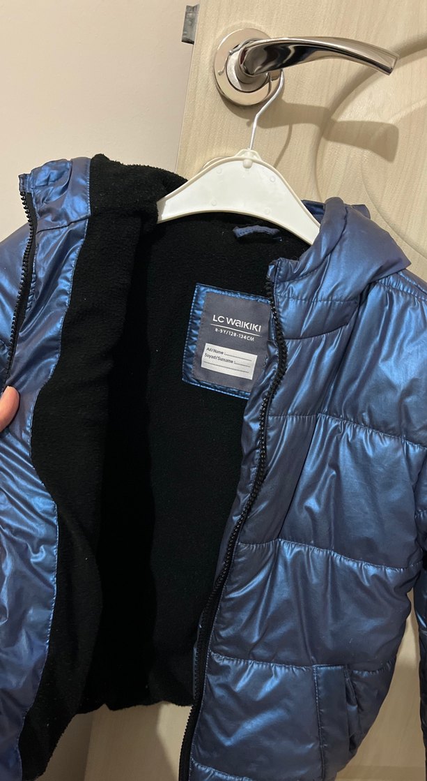 Parlak Mavi Erkek Çocuk Kapitone Mont - Görsel 3