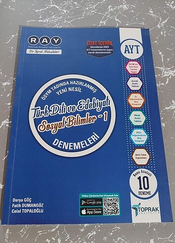 Toprak yayınları ayt sos-1 deneme seti