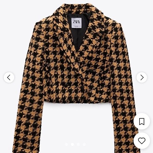 Zara crop blazer ceket