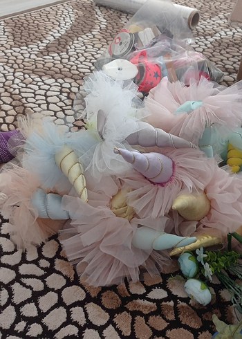20 adet Bohem Tarzda Unicorn Temalı El Yapımı Süsler