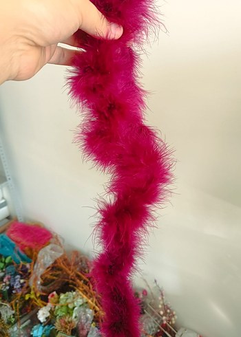 Pembe Kürklü Bohem Parti Aksesuarı