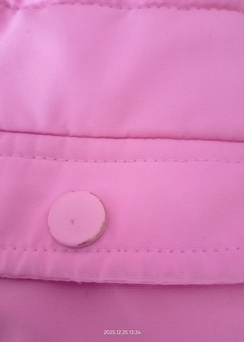 DEFACTO Kız Çocuk Kapüşonlu Pembe Fermuarlı Mont - Görsel 2