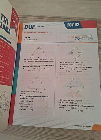  Tyt ayt geometri 