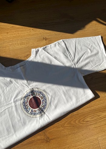 Oversize Turk kahvesi desenli y2k tisort - Görsel 3