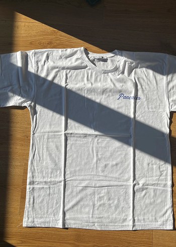 Beyaz Baskılı Kadın Tişört oversize y2k - Görsel 3