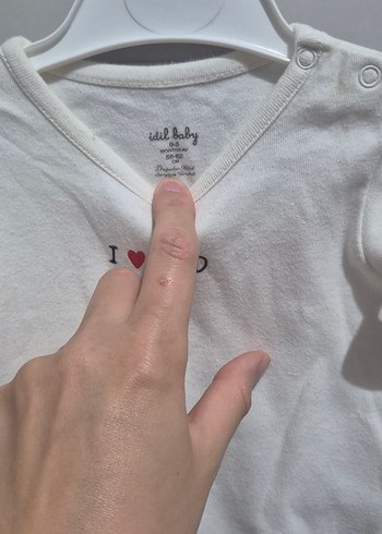 Beyaz Uzun Kollu Bebek Body - Görsel 2