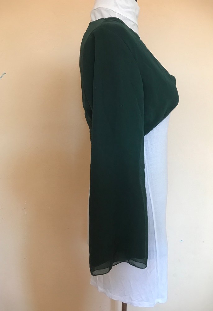 44 beden Yeşil Uzun Kollu Bolero - Görsel 4