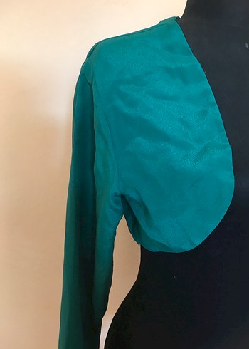 Uzun Kollu Yeşil  Bolero - Görsel 2