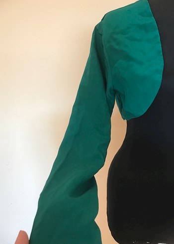 Uzun Kollu Yeşil  Bolero - Görsel 3