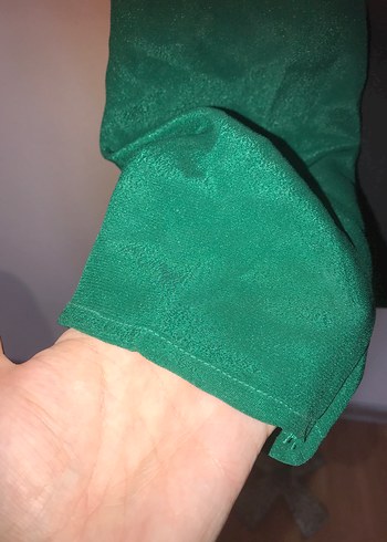 Uzun Kollu Yeşil  Bolero - Görsel 6