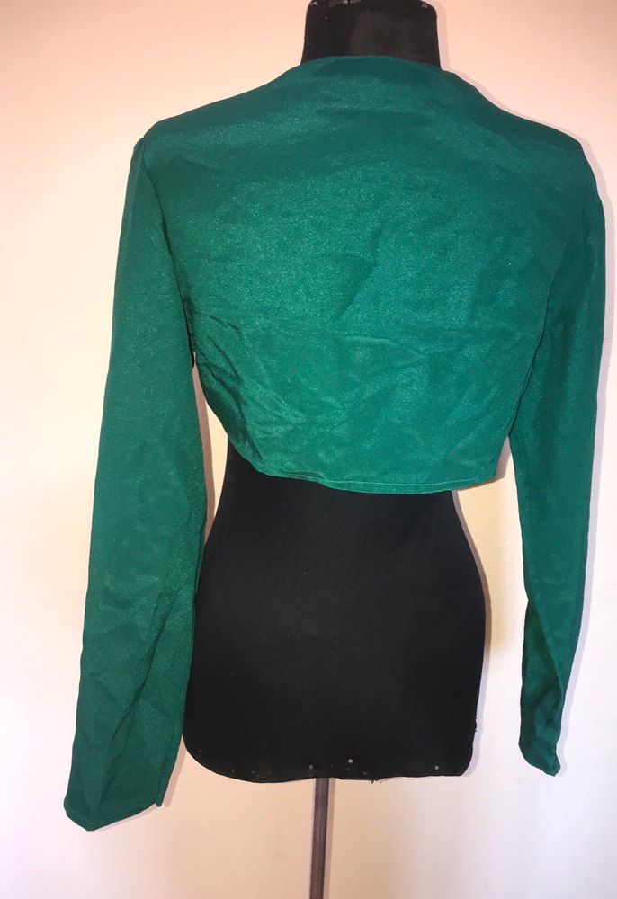 Uzun Kollu Yeşil  Bolero - Görsel 5
