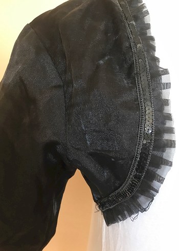 Kadın M beden Siyah Goth Bolero - Görsel 2