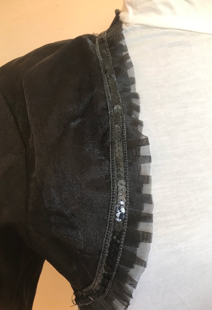 Kadın M beden Siyah Goth Bolero - Görsel 4