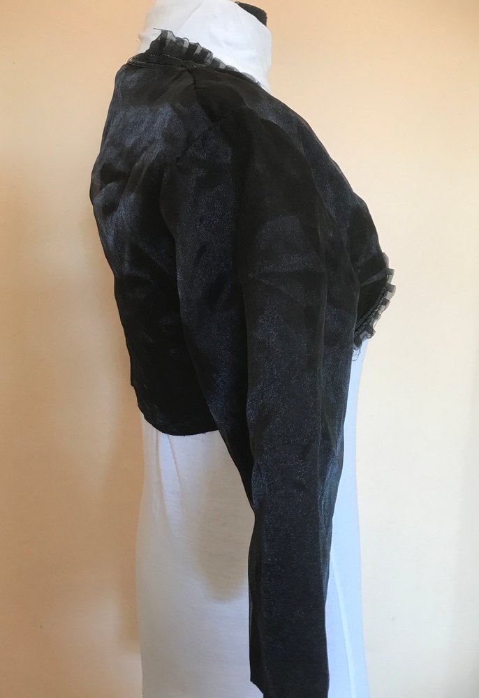 Kadın M beden Siyah Goth Bolero - Görsel 5