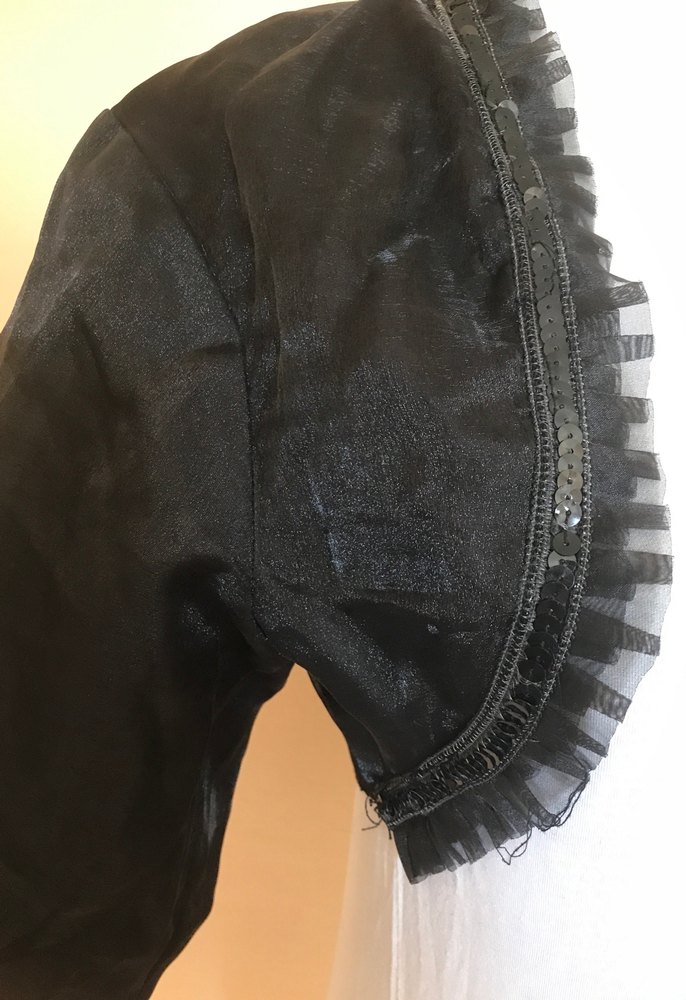 Kadın M beden Siyah Goth Bolero - Görsel 2