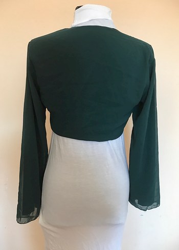 M beden yeşil Şifon bolero - Görsel 7