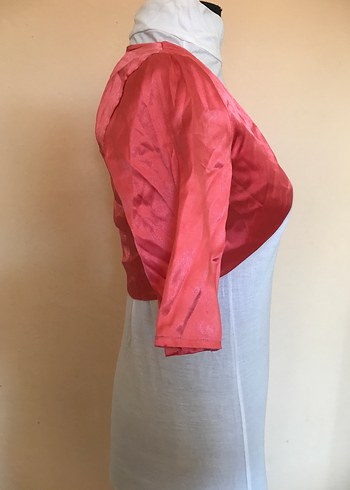 Nar çiçeği Kısa Drapeli Bolero - Görsel 3