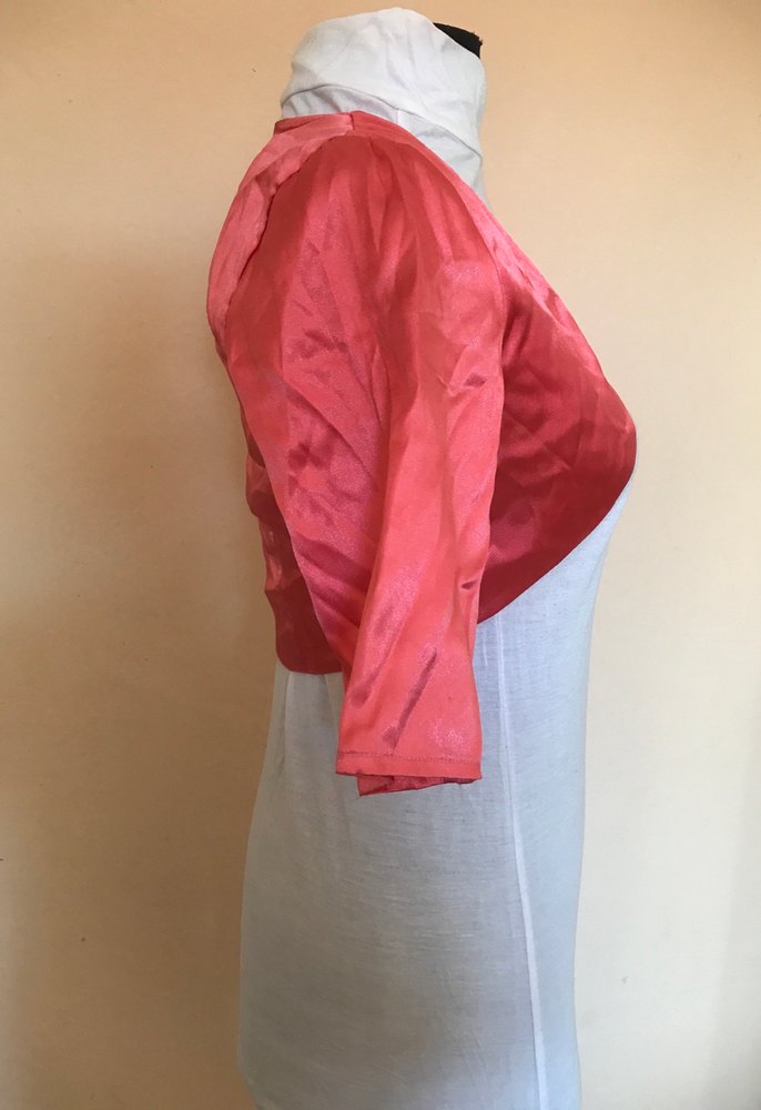 Nar çiçeği Kısa Drapeli Bolero - Görsel 3