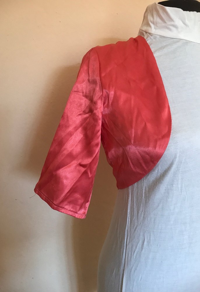 Nar çiçeği Kısa Drapeli Bolero - Görsel 2