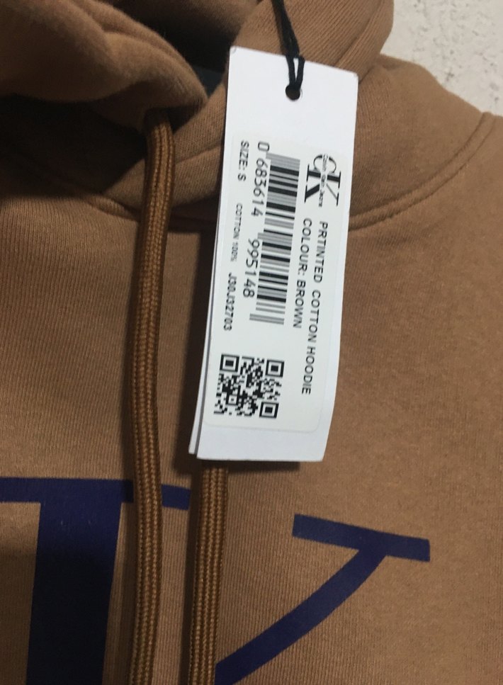 Calvin Klein Kahverengi Kapüşonlu Sweatshirt - Görsel 2