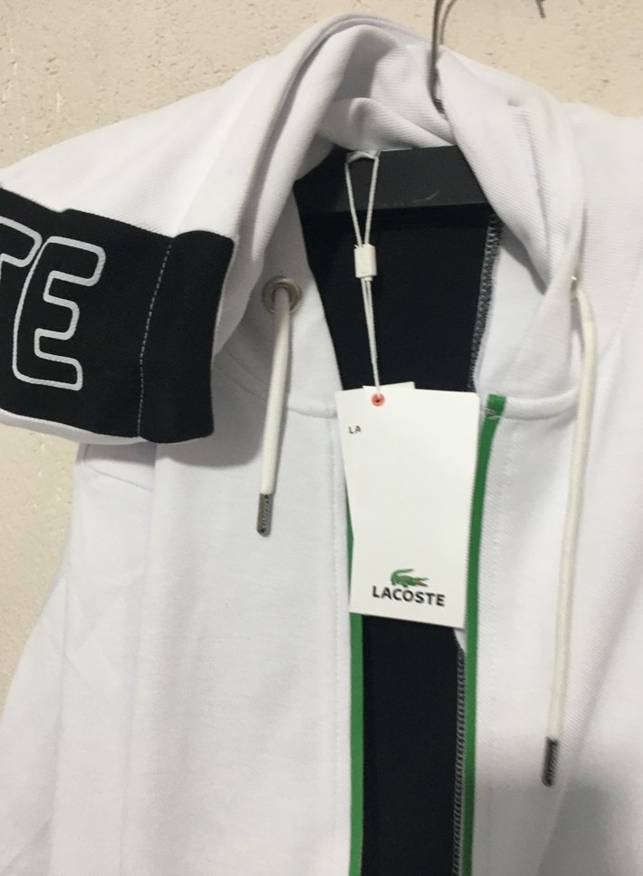 Beyaz Fermuarlı Erkek Sweatshirt - Görsel 4