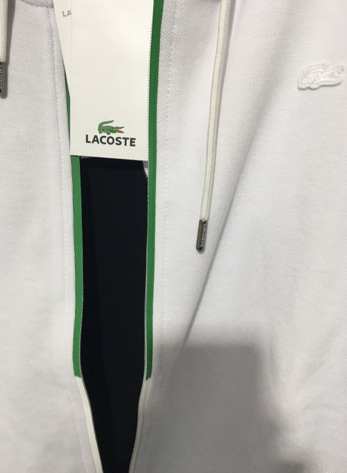 Beyaz Fermuarlı Erkek Sweatshirt - Görsel 2