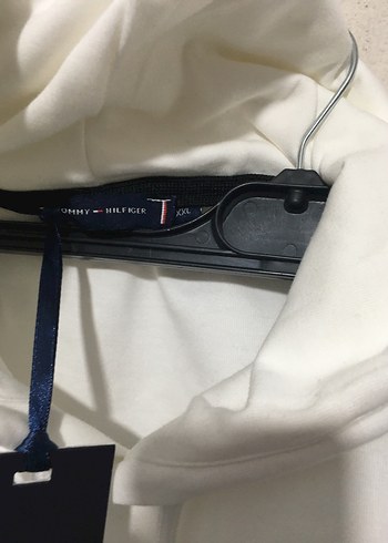 Tommy Hilfiger Beyaz Kapüşonlu Sweatshirt - Görsel 5