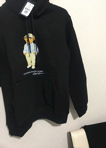 Kapüşonlu Siyah Erkek Sweatshirt - Görsel 4