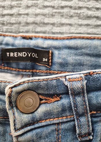 xs Beden Kadın Mavi Mini Denim Şort