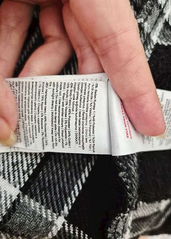 6 Yaş Beden gri Renk Erkek Çocuk Gri Ekose Düğmeli Oduncu Gömlek