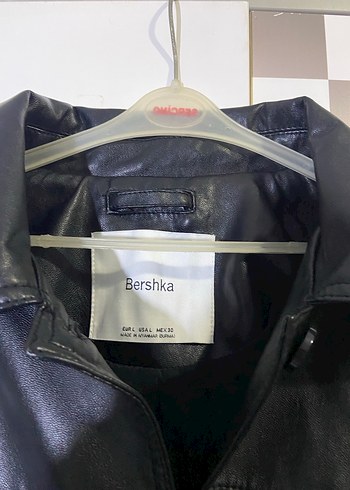 Bershka Suni Deri Düğmeli Ceket Unisex - Görsel 2